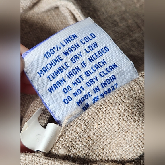 Pine Cone Hill Anatolia 100% Linen Sham or Shams w/Duck Feathers Insert HUGE - Picture 10 of 16